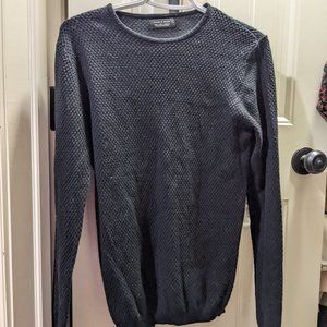 Zara Man Men's Size Small Sweater Warm Grey Gray Top